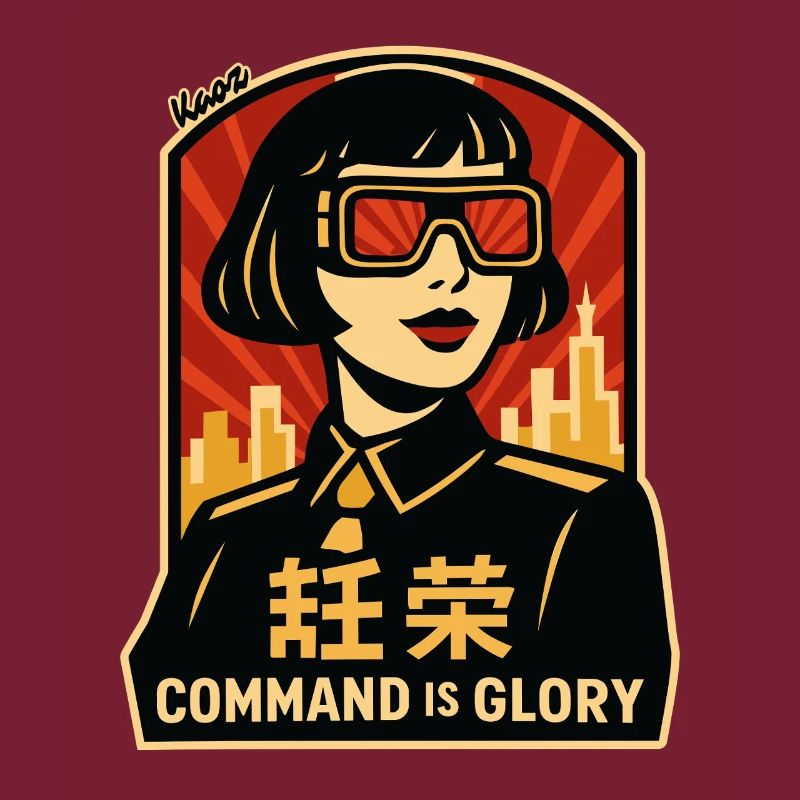 Command Is Glory Retro-Poster