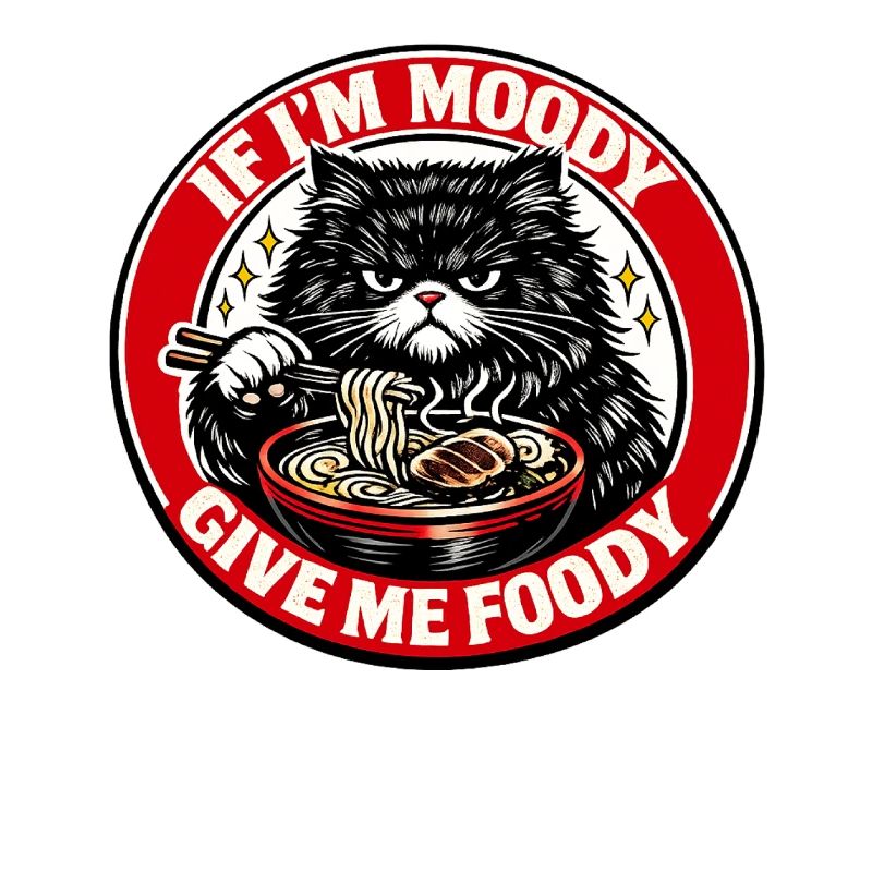Bad Mood Cat Noodle Soup Logo