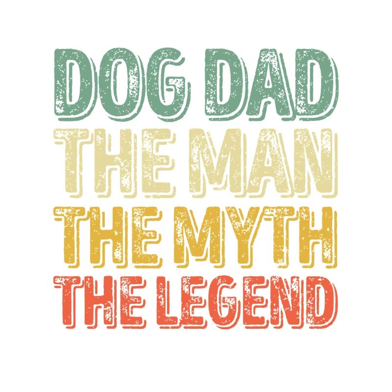 Dog Dad Legend Gradient Tee