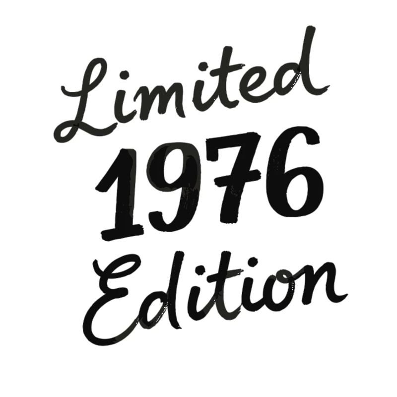 Édition Script Anniversaire Vintage 1976