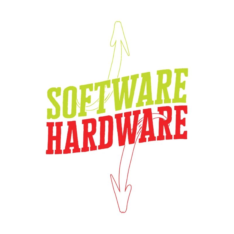 Lustiger IT Spruch Software Hardware Wortspiel