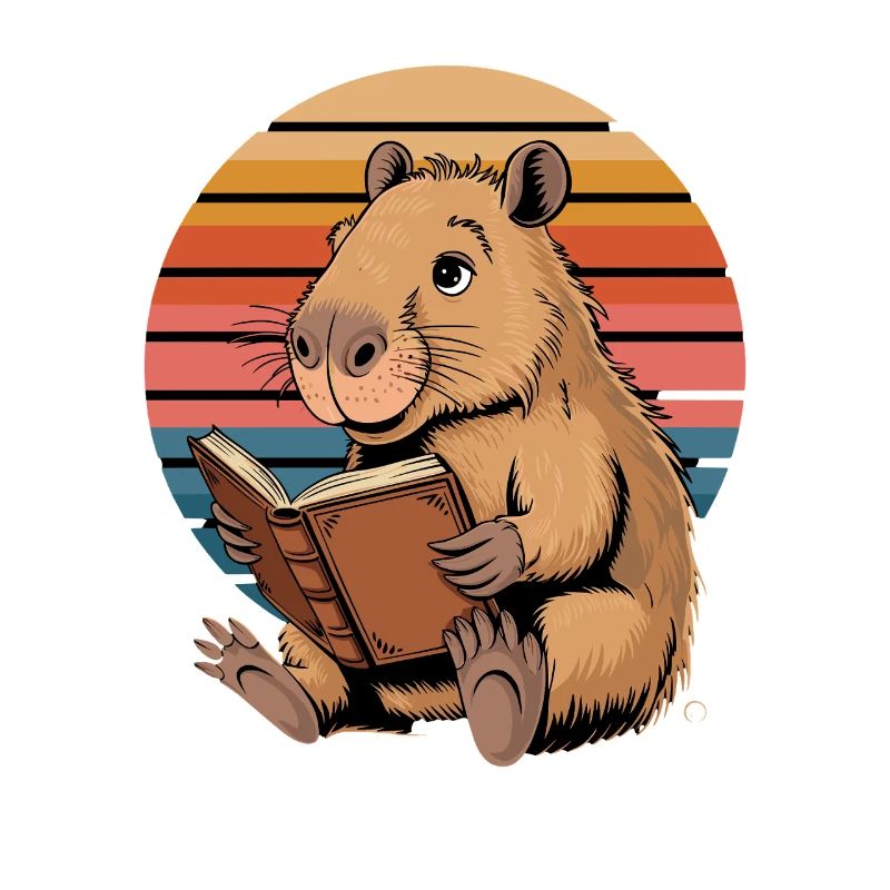 Lire Capybara Retro Sunset pour