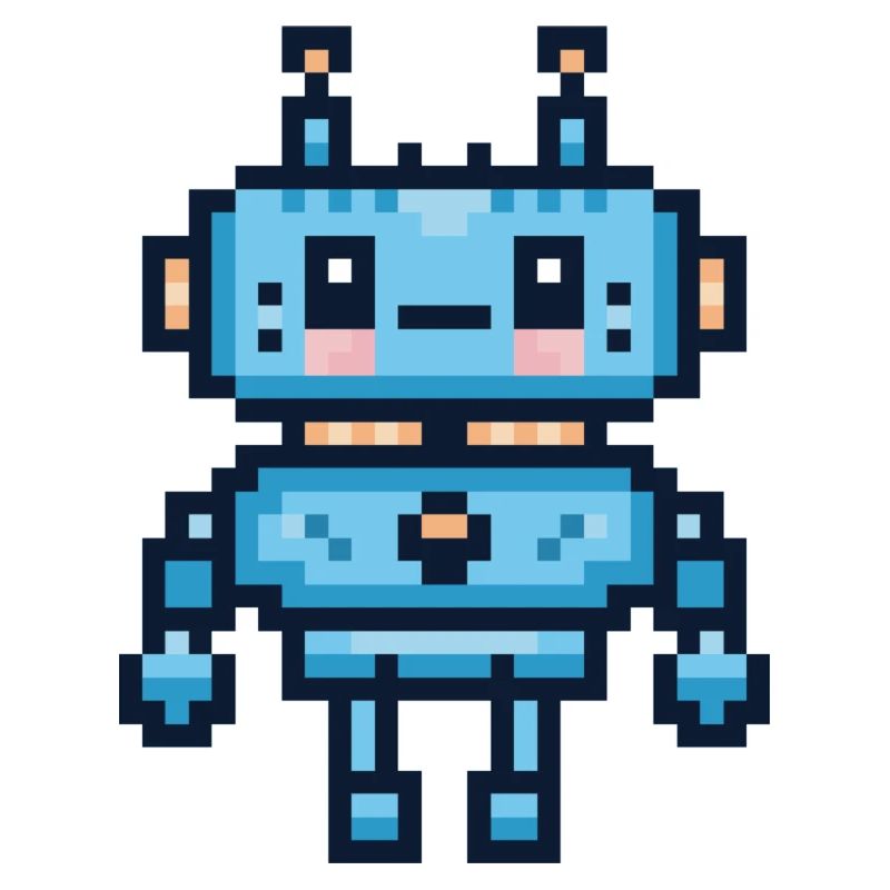 Pixel-Art-Roboter