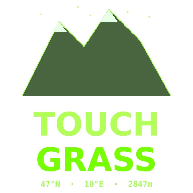 Neon Mountains Touch Grass