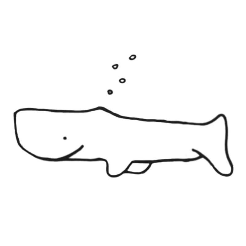 Conception de baleine mignonne