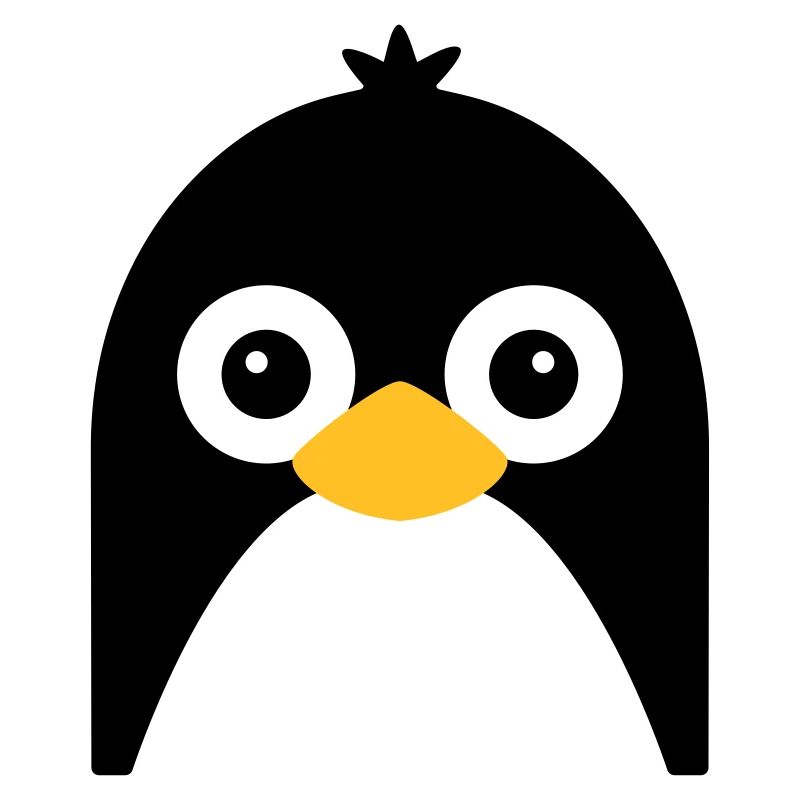 Visage de pingouin mignon