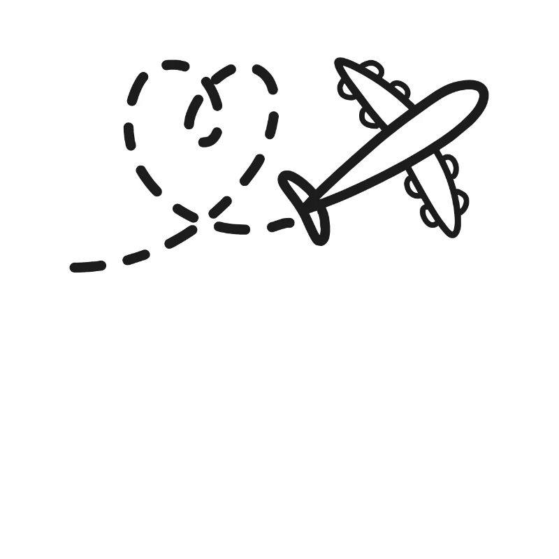 Liebe und Reiselust: Herz und Flugzeug