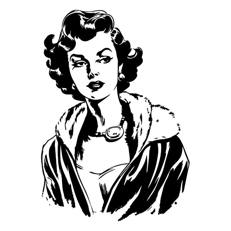 A classic woman from the 1950s