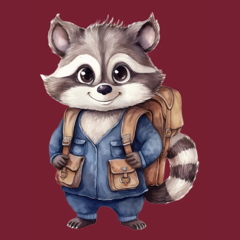 Waschbär Schulanfang