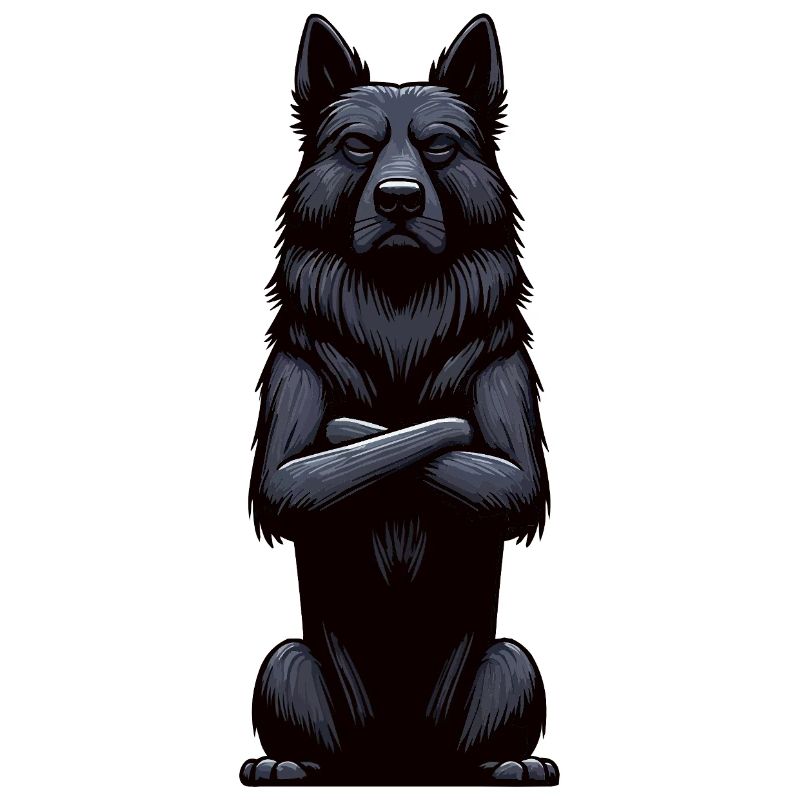 Schwarzer Schäferhund Schäferhundbesitzer 
