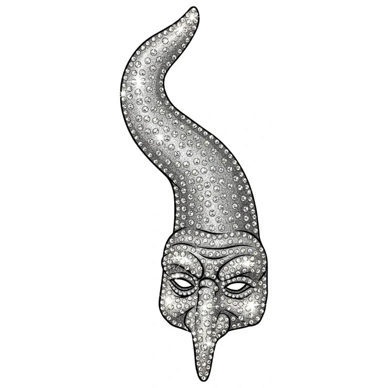 Neapolitanisches Horn mit Strasssteinen