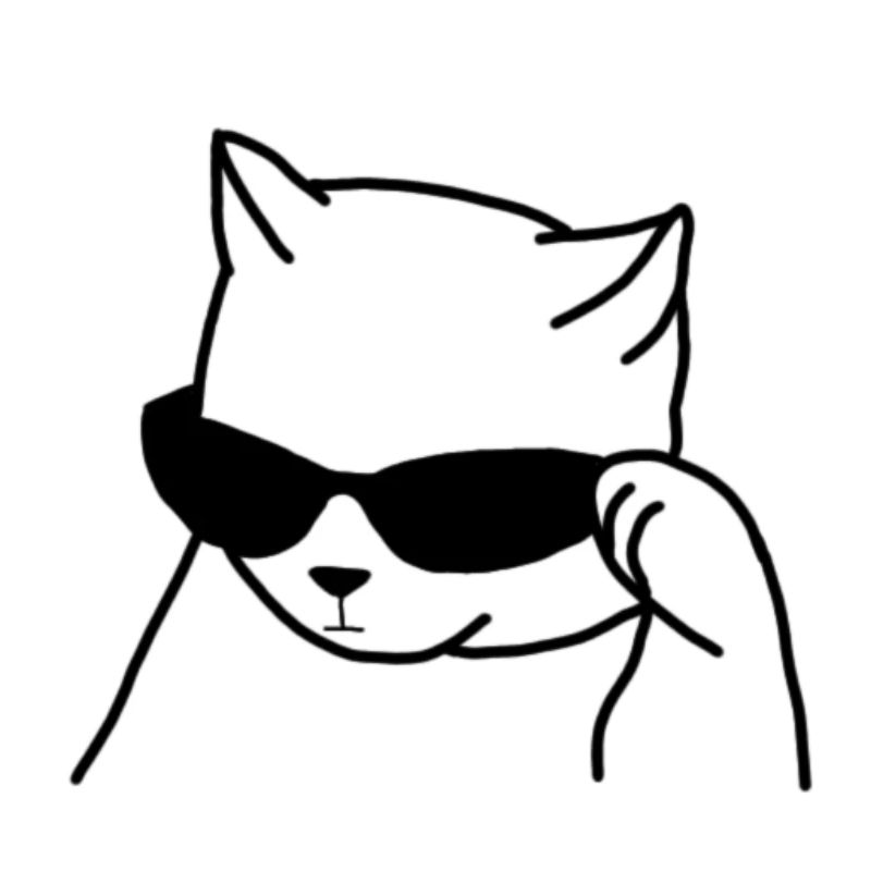 Chat avec des lunettes