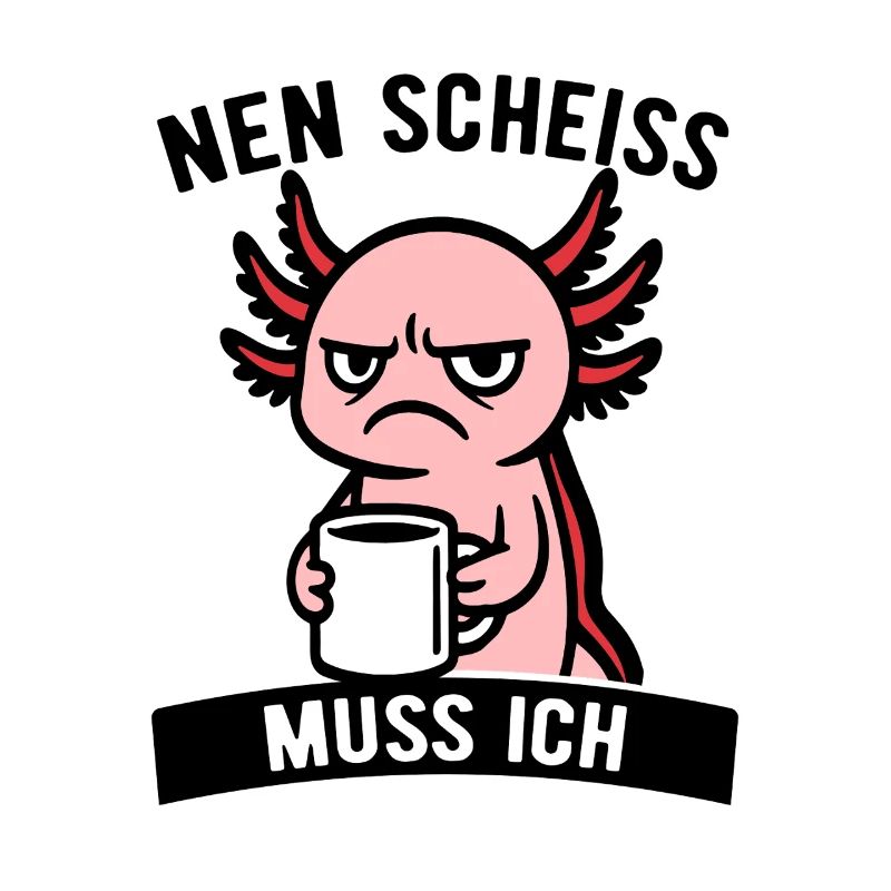 Frecher Axolotl - Nen Scheiß muss ich - Kaffee