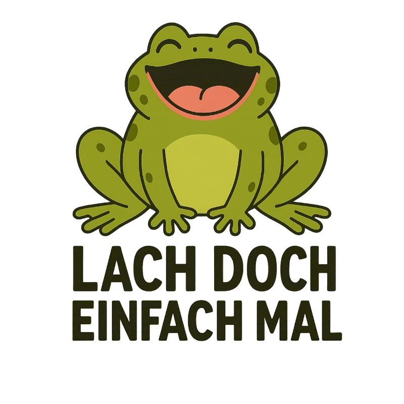 Laughing frog funny saying animals design