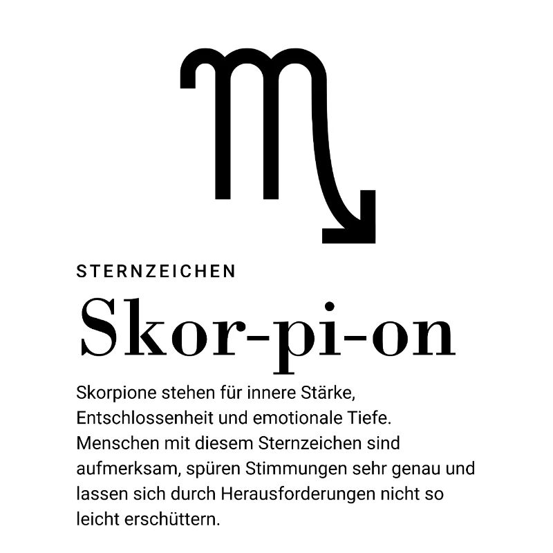 Sternzeichen Skorpion
