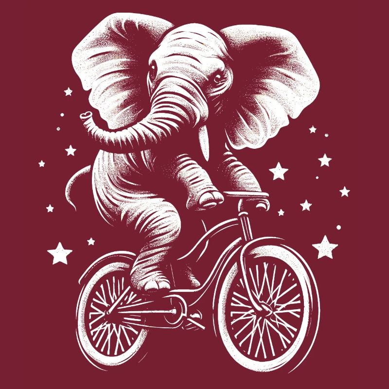 Elephant on a bicycle