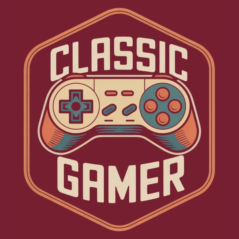 Classic Gamer Retro Controller Nostalgie