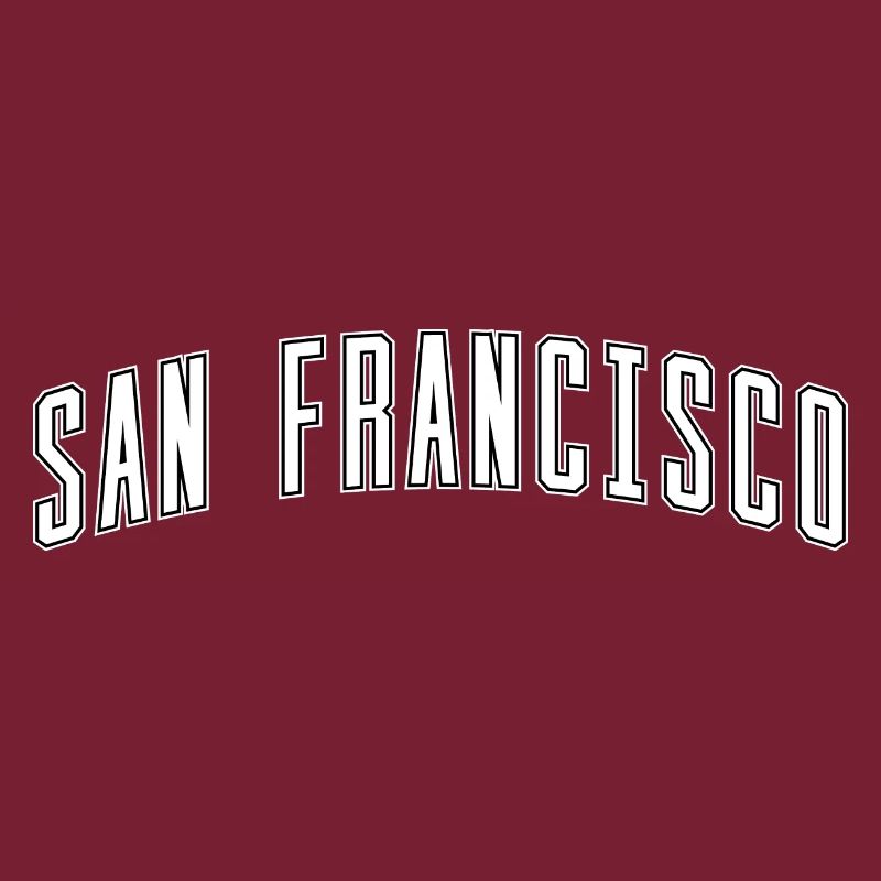 San Francisco Bogen-Schrift Design