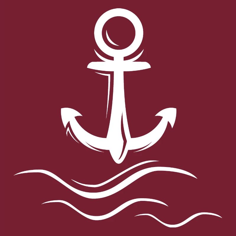 Icône du logo d’ancrage des vagues d’ondes d’ondes