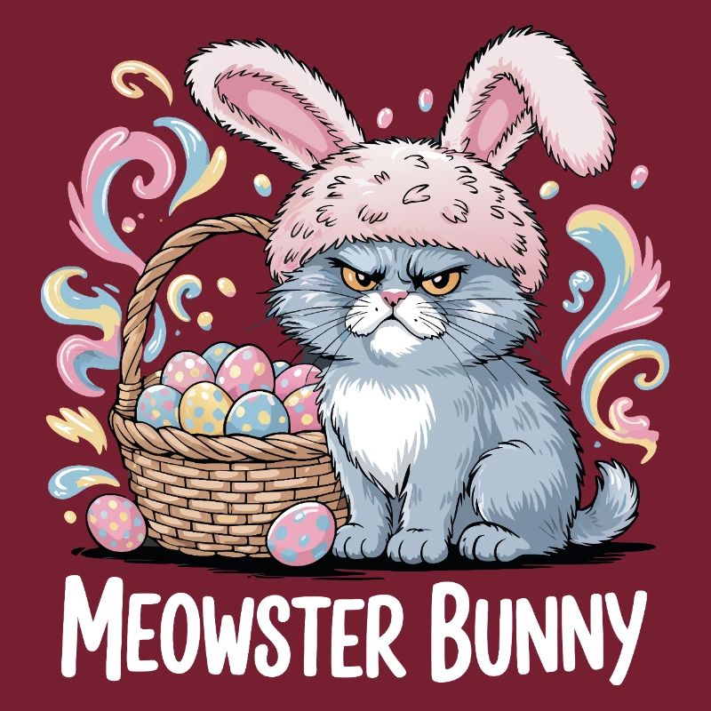 Meowster Bunny Easter Basket