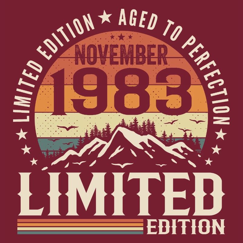 November 1983 Einzigartiger Retro-Geburtstag