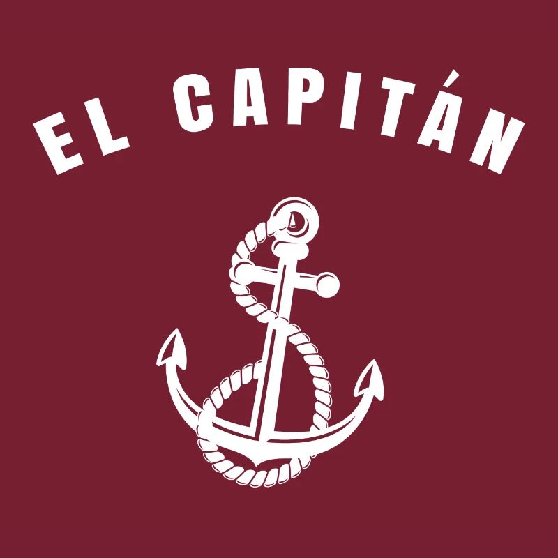 El Capitán gift captain boat ship anchor
