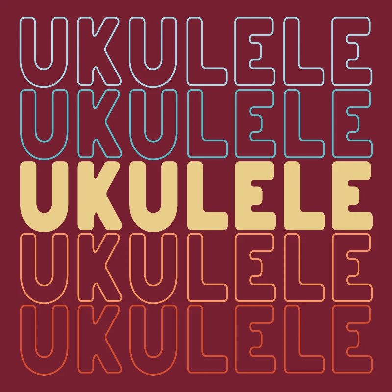 Ukulele typography