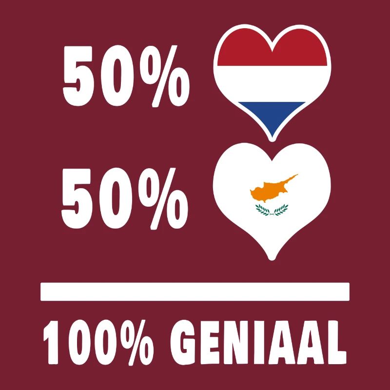 Chypre et les Pays-Bas 100% Genius flag