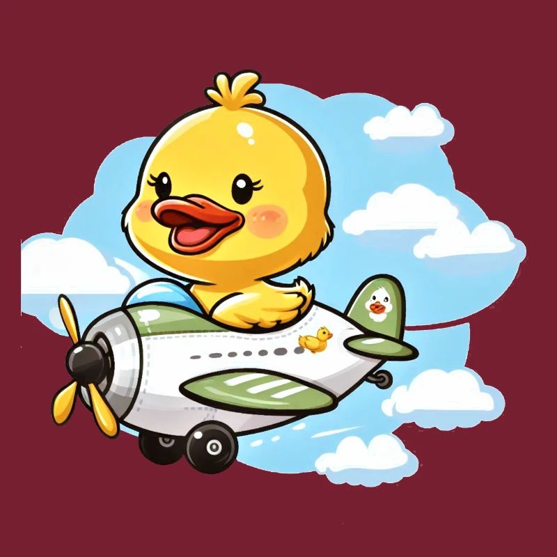 Conception mignonne de canard aviateur