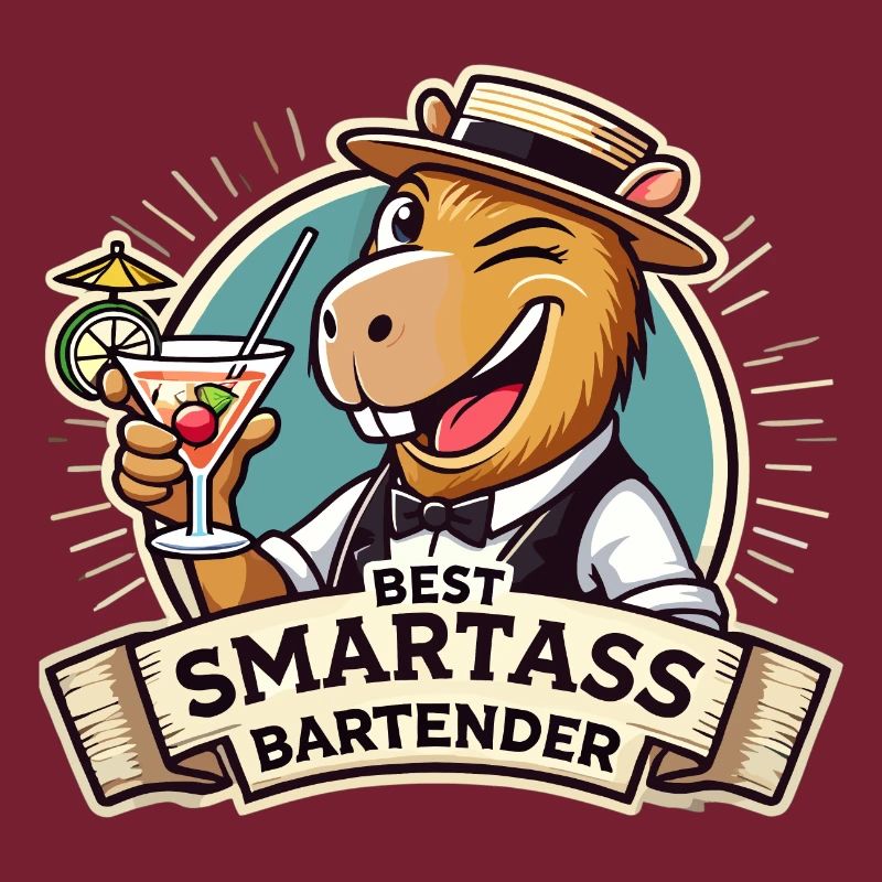 Bartender Bartender Capybara Capy Gift
