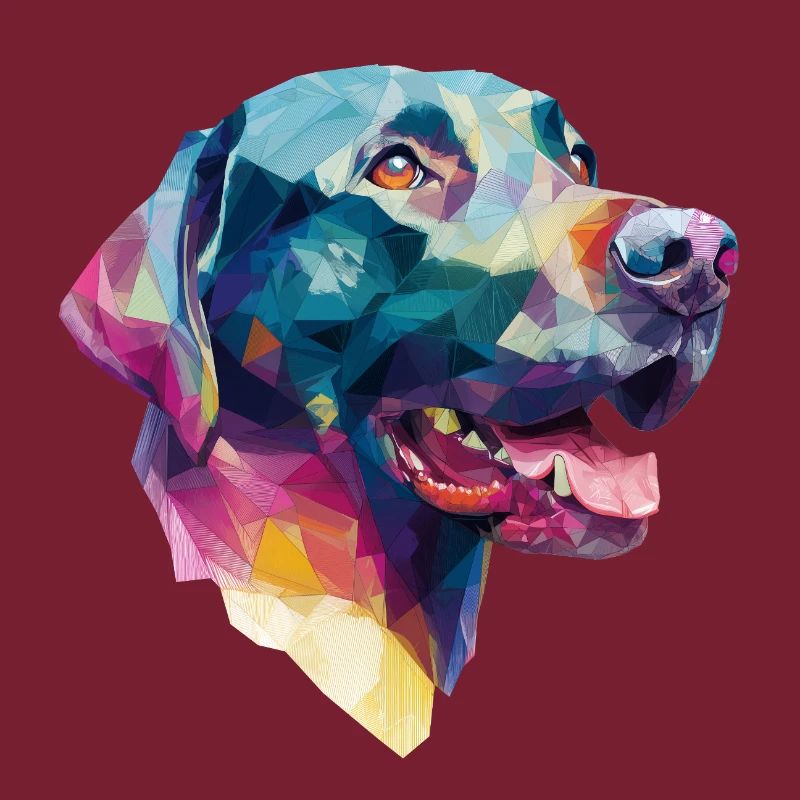 Conception Low Poly Labrador Retriever