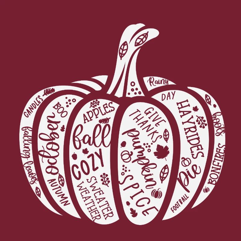Pumpkin Autumn Quote Pattern