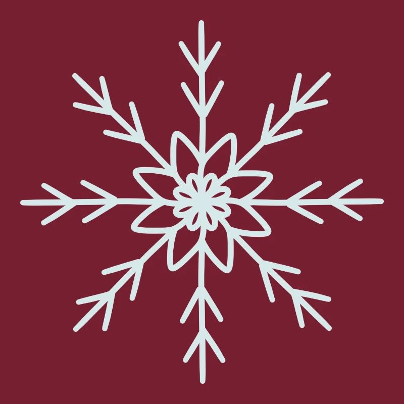 Conception élégante de motif de flocon de neige