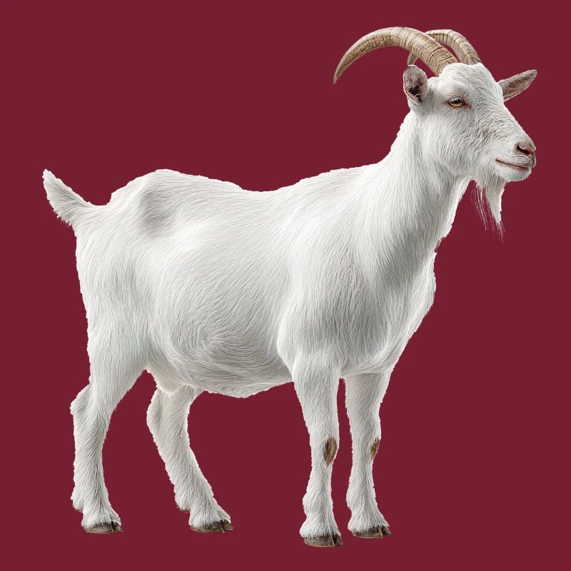 Portrait de chèvre de montagne blanche