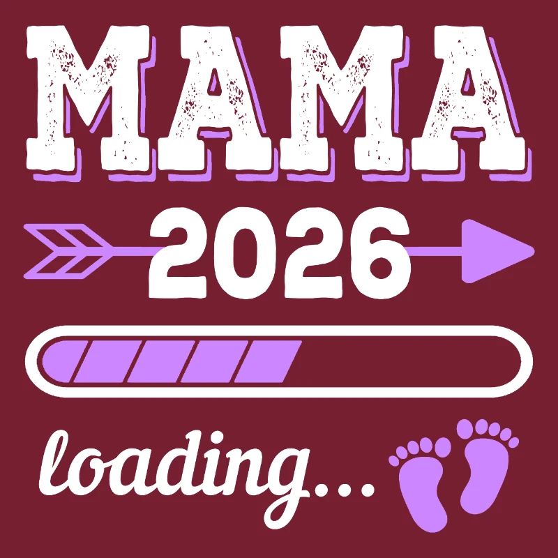 Mama 2026 Loading Schwangerschaft Geschenkidee