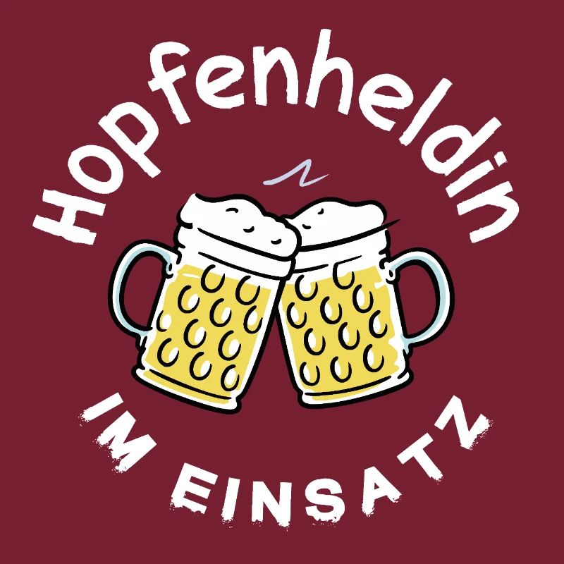 Hopfenheldin im Einsatz Kellnerin Barfrau Bier