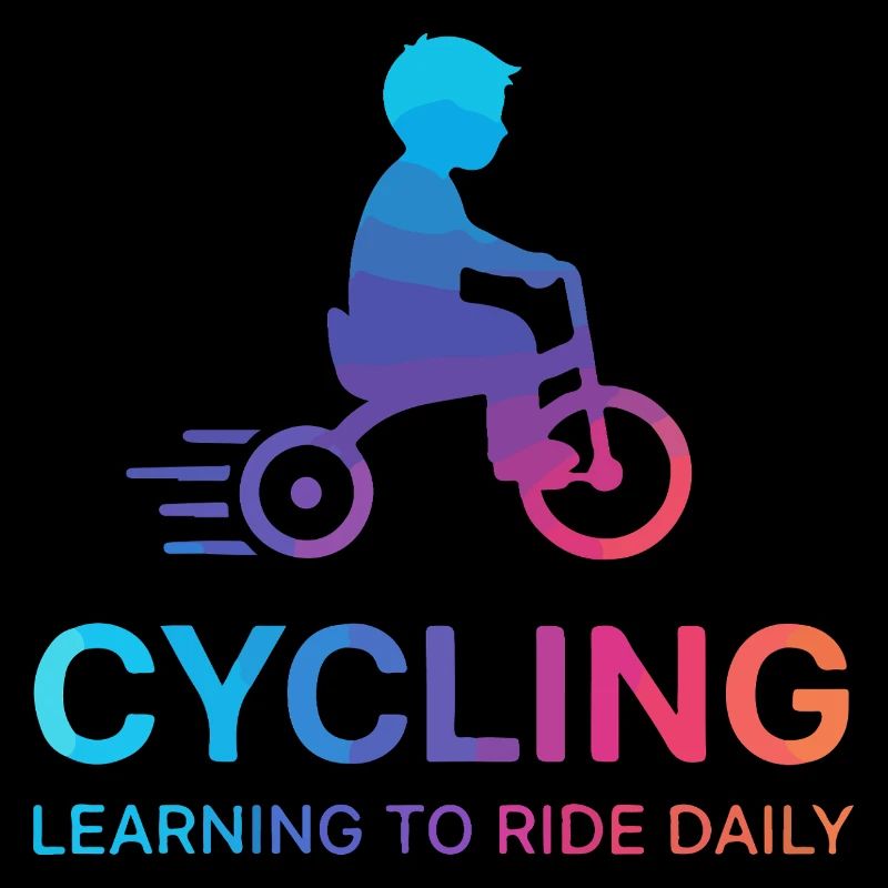 Kind-Kind-Radfahrer-Lernender
