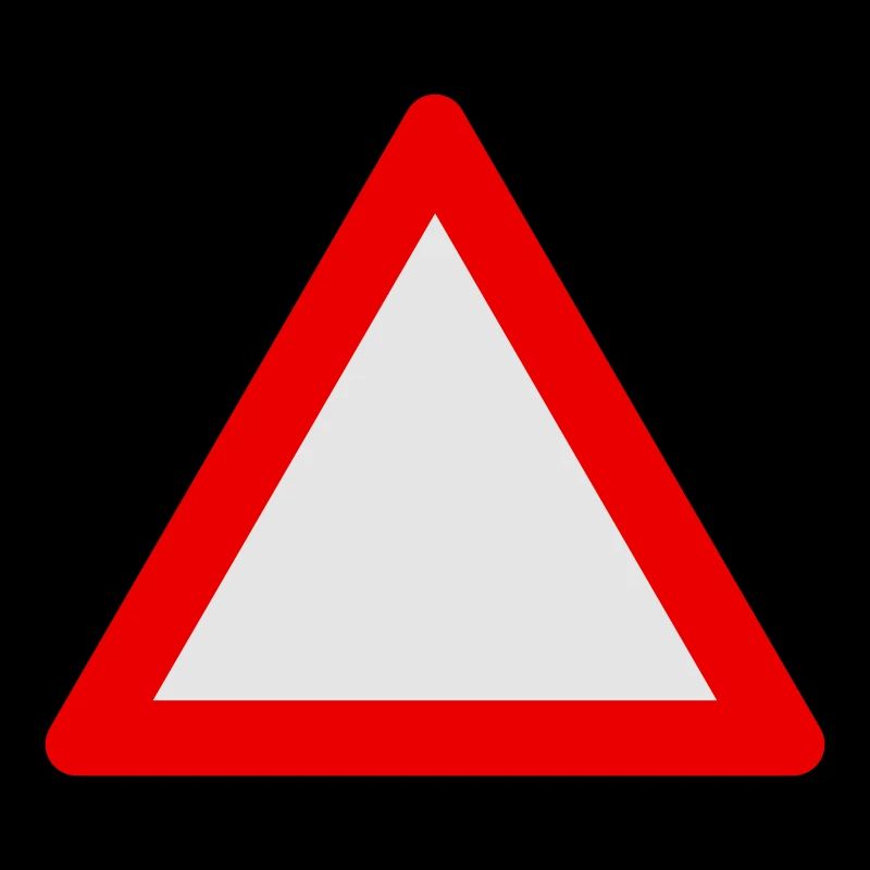 Blank Warning Triangle