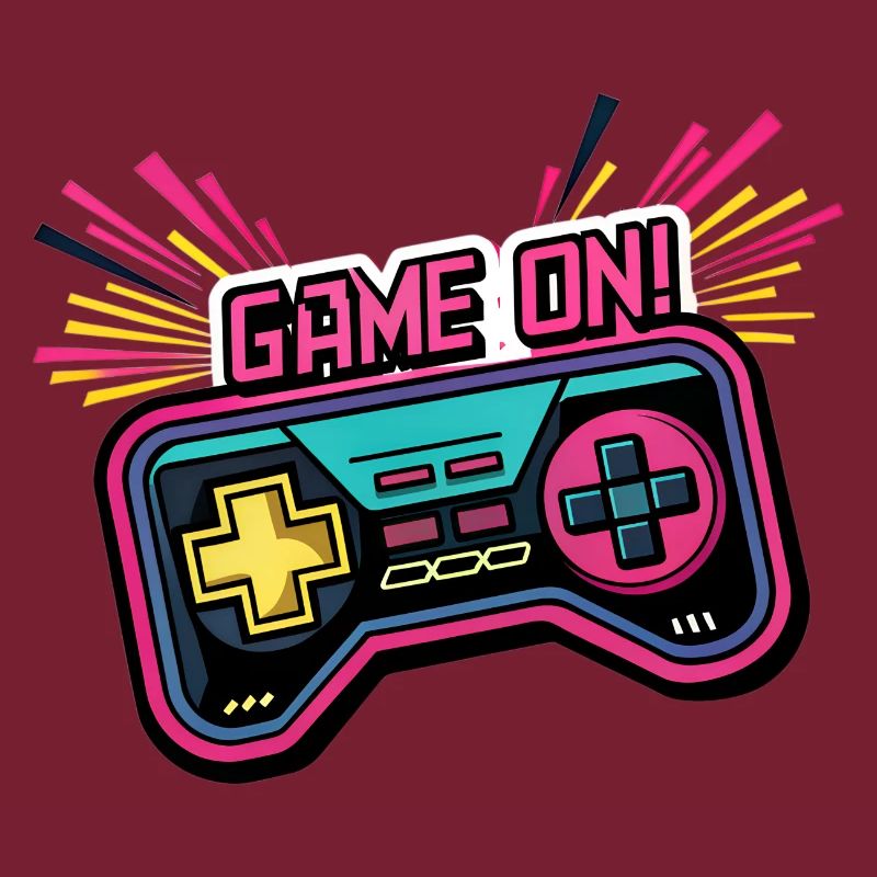 GAME ON. GAME CONTROLLER. GAME PAD