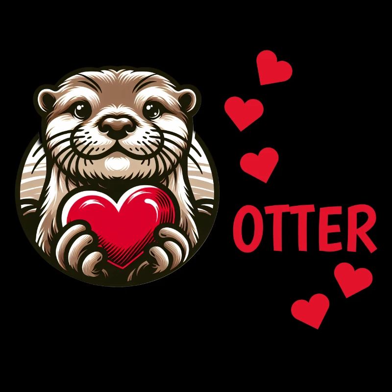 Otter half liebe geschenk