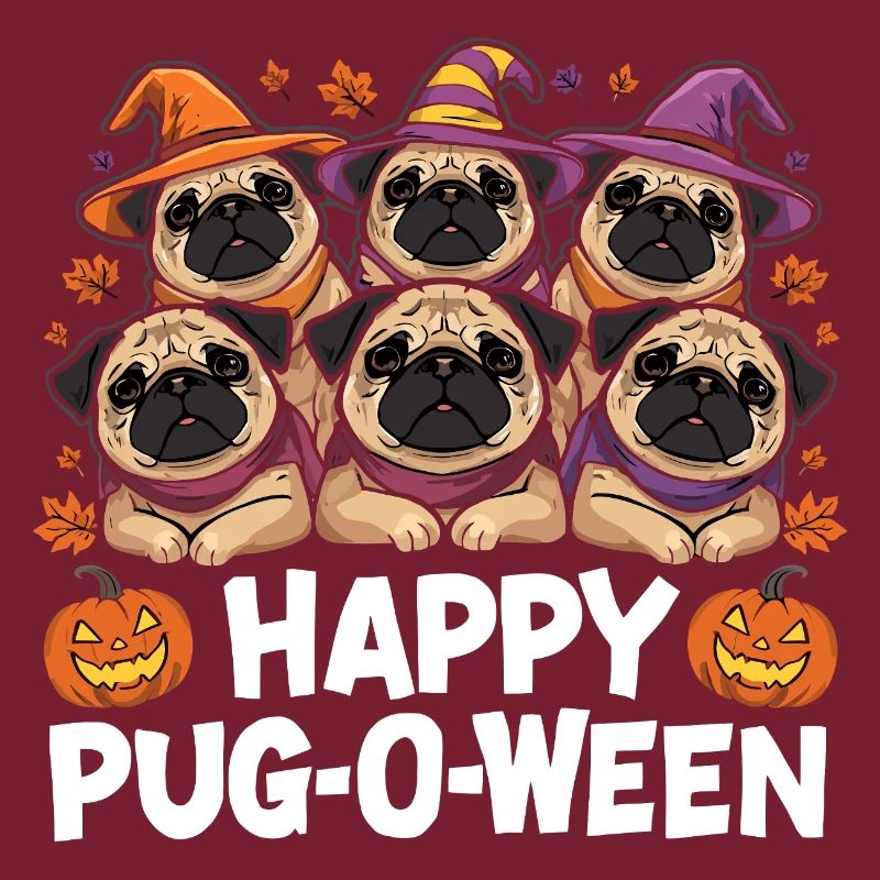 Mops-O-Ween Hexenhut Möpse