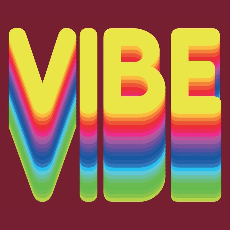 Nur gute Vibes - retro style