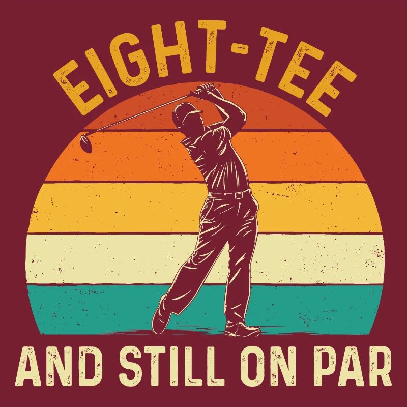 Achter Abschlag immer noch auf Par 80. Golf-Geburtstag