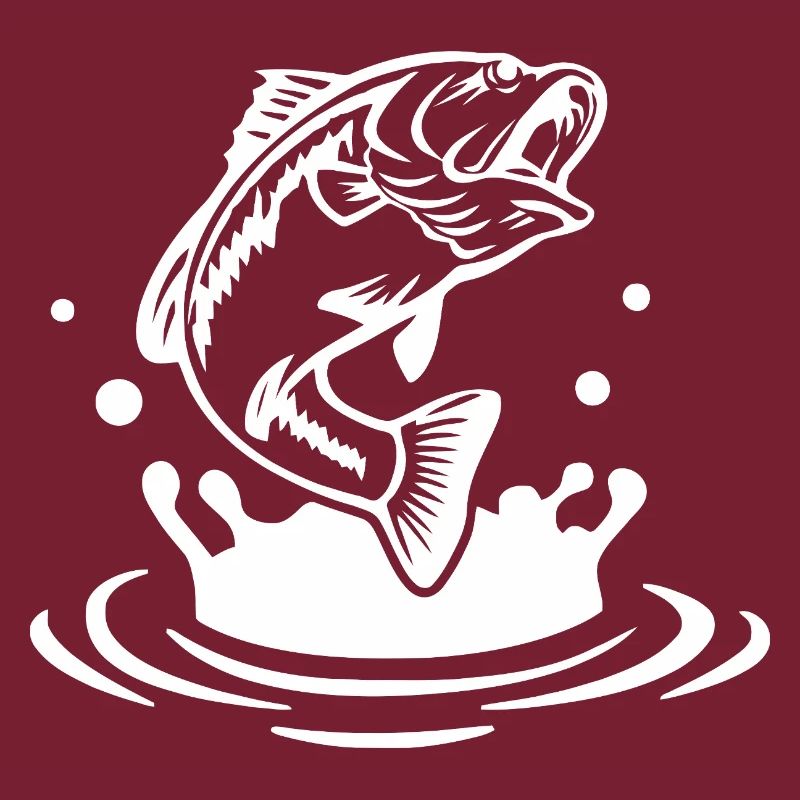 Dynamische Fischsprung-Illustration