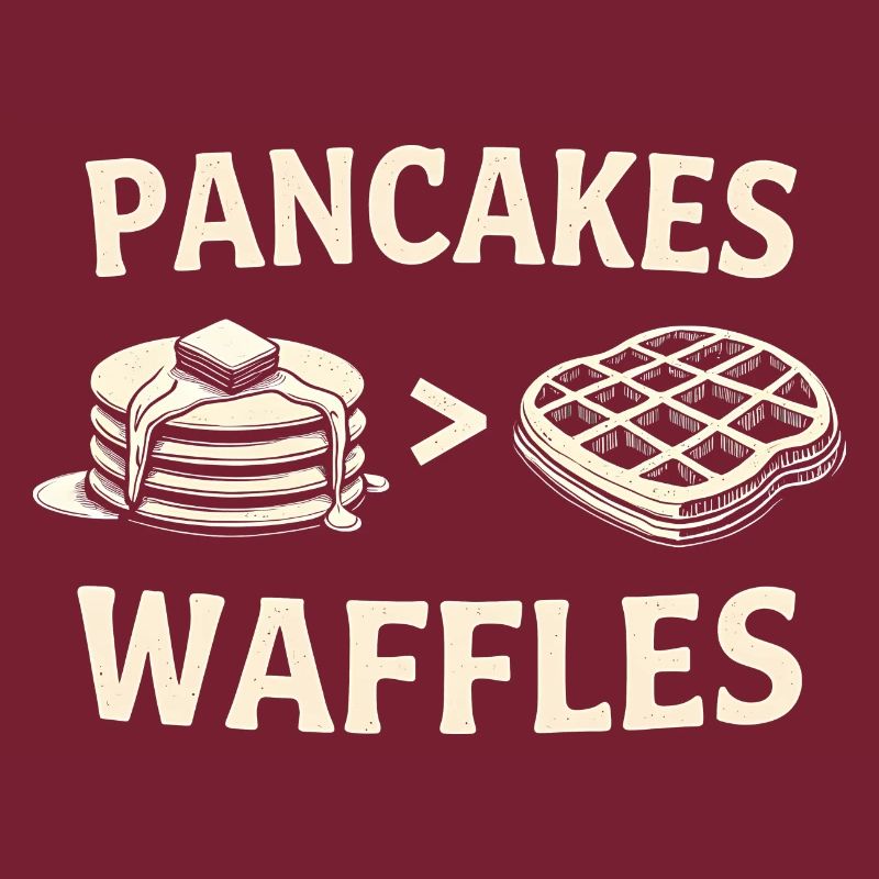 Pancakes over waffles