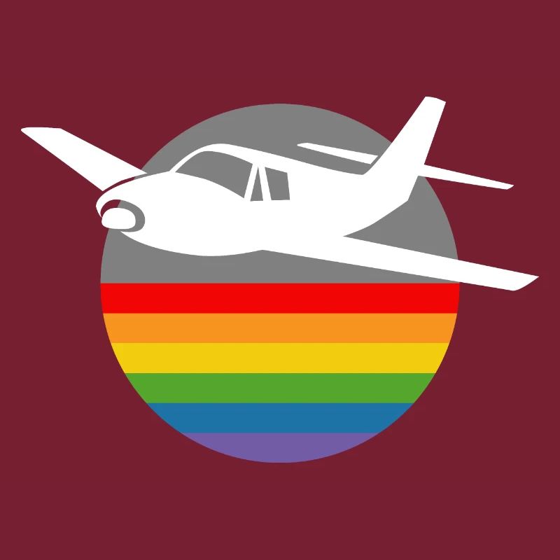 Rainbow Airplane white