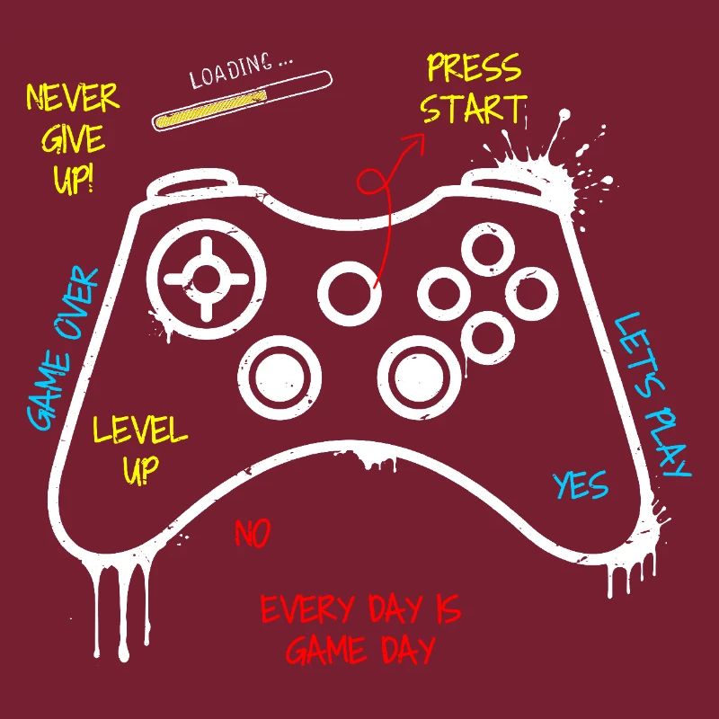 Gamer Controller Graffiti