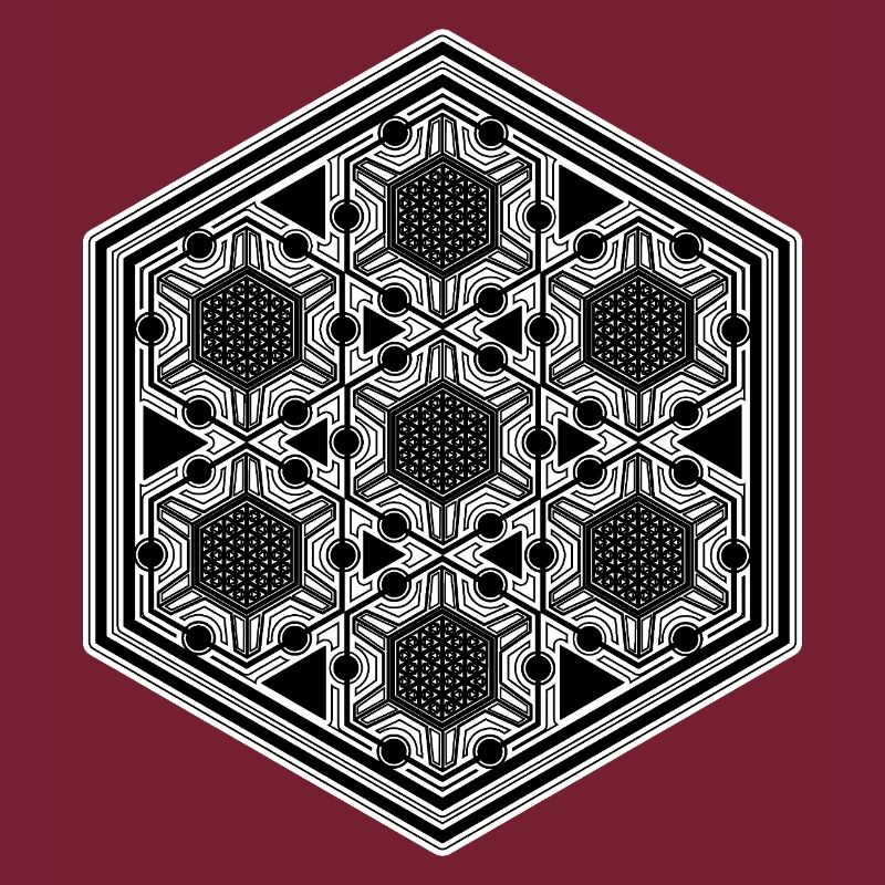 Rave Festival Psytrance Mandala Geometry Pattern