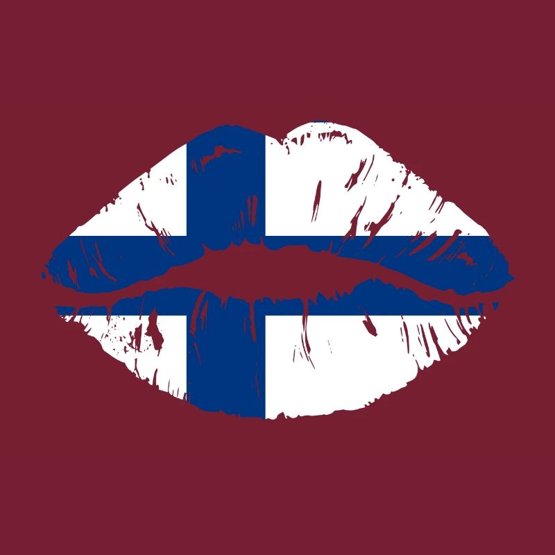 Bouche du drapeau finlandais