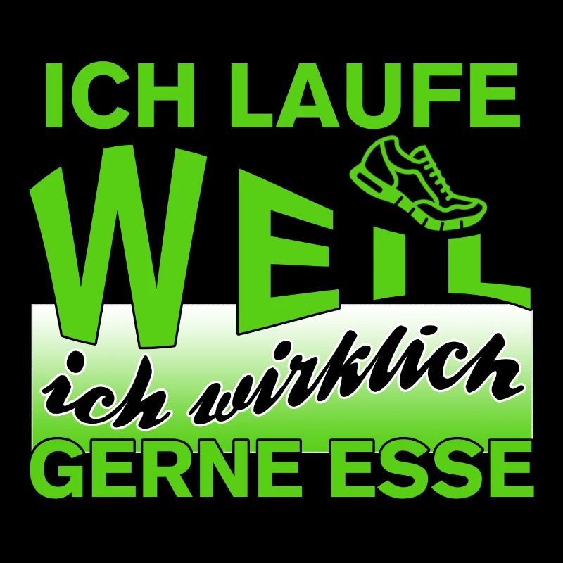 Ich laufe weil ich wirklich gerne esse